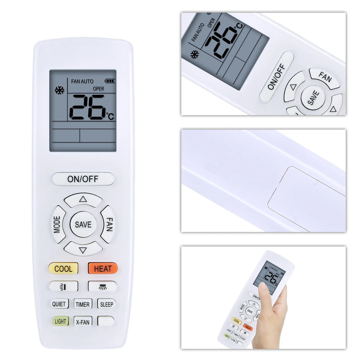 Replacement Remote Control For Gree YAPOF1 YAP1FB2F YAPOF3 Air Conditioner