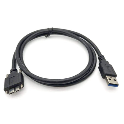 Durable USB 3.0 Male to Micro B Male Industrial Camera Cable Cord With Screws