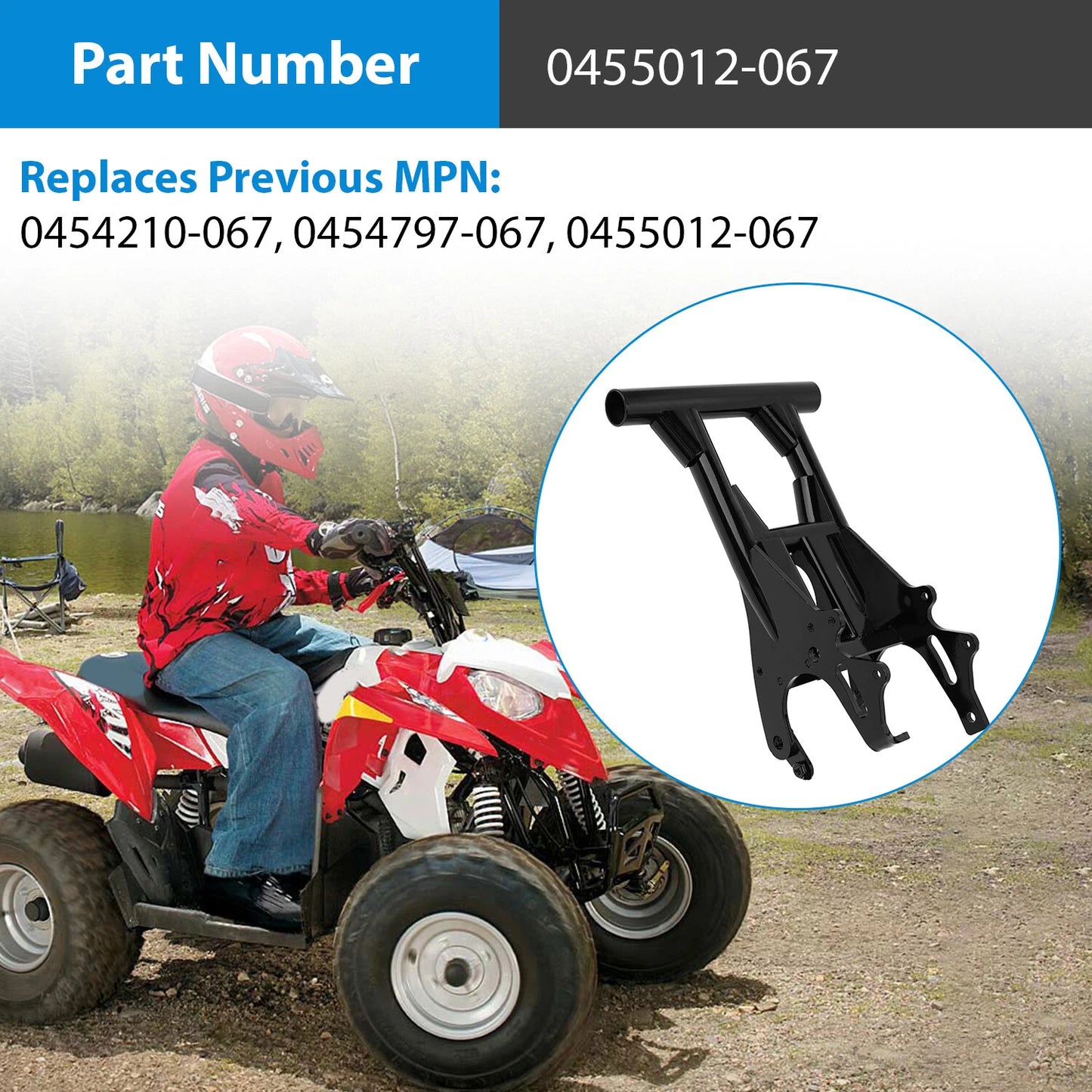 Swing Arm For 2009-2023 Polaris Sportsman 90 110, Outlaw 90 110 #0455012-067
