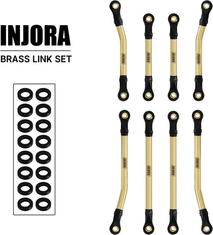 INJORA Brass High Clearance Links Set for TRX4M Bronco Defender 1/18 RC...