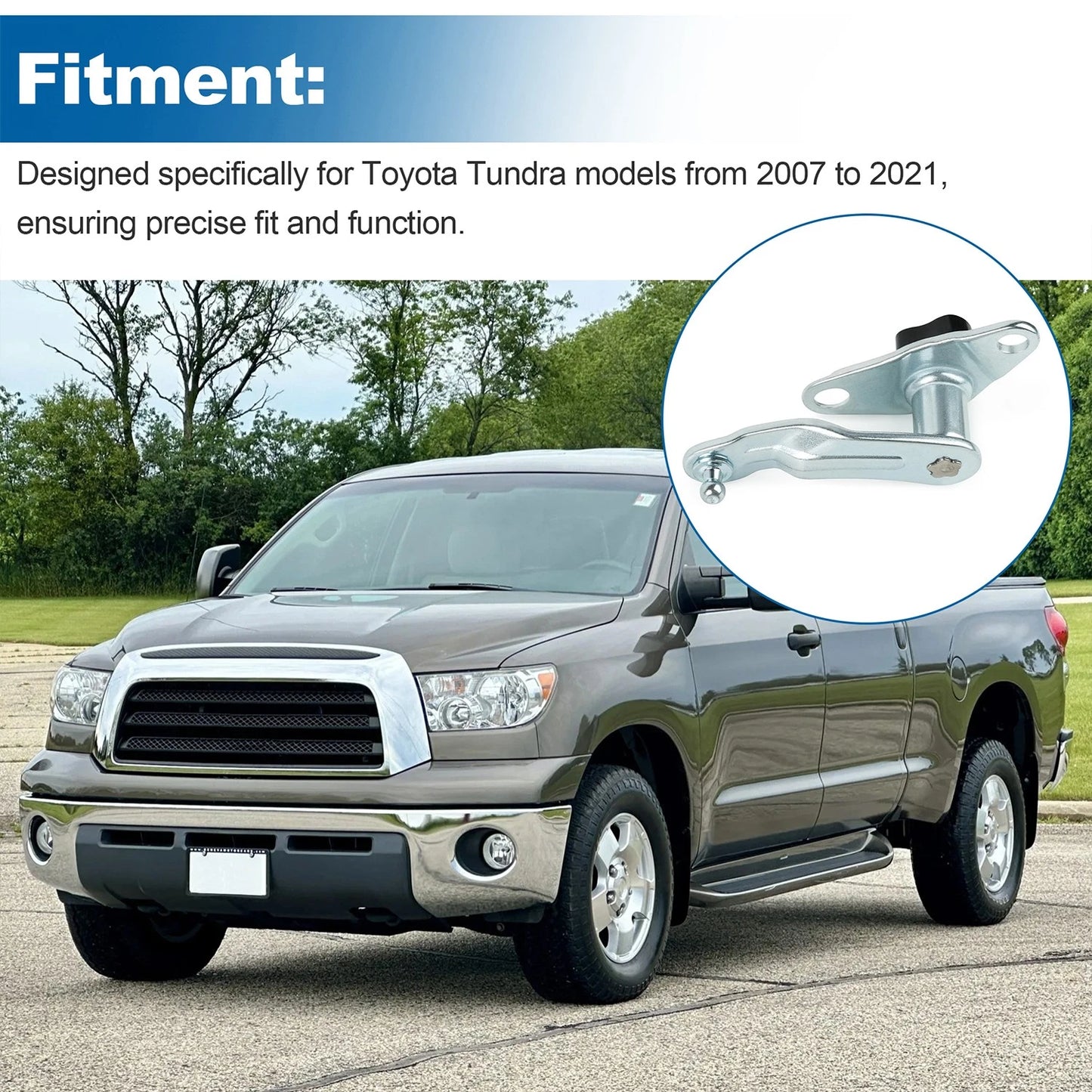 Tailgate Hinge Sub-Assembly LH Driver Side 66102-0C021 for Toyota Tundra 2007-21