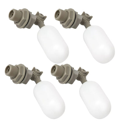 4pcs 1/2" Ball Float Valve Adjustable Arm Water Level Control Auto Fill Stop