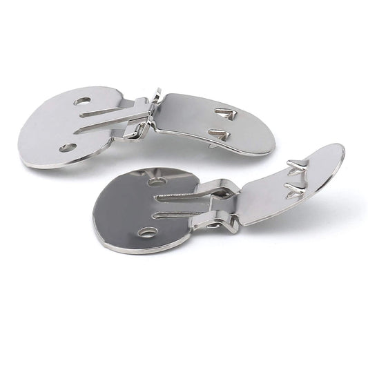 Wholesale Large Stainless Steel Flat Blank Shoe Clips for DIY