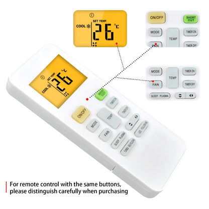 Replacement Remote Control For Midea Air Conditioner RG52A8/BGEF RG52B/BGE