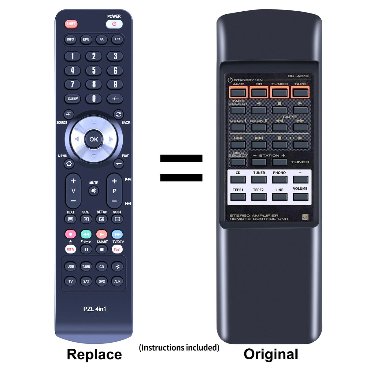 Remote Control For Pionner CU-A013 A-404R A-705R Stereo Integrated Amplifier