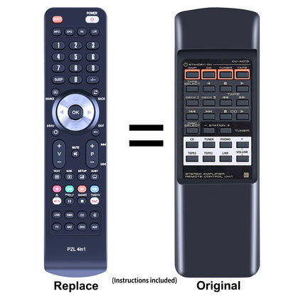 Remote Control For Pionner CU-A013 A-404R A-705R Stereo Integrated Amplifier