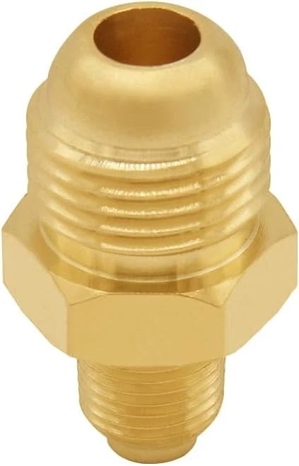 3PCS 3/8" Flare x 1/8" NPT Male Propane Orifice Connector 3/8 x 1/8, Brass
