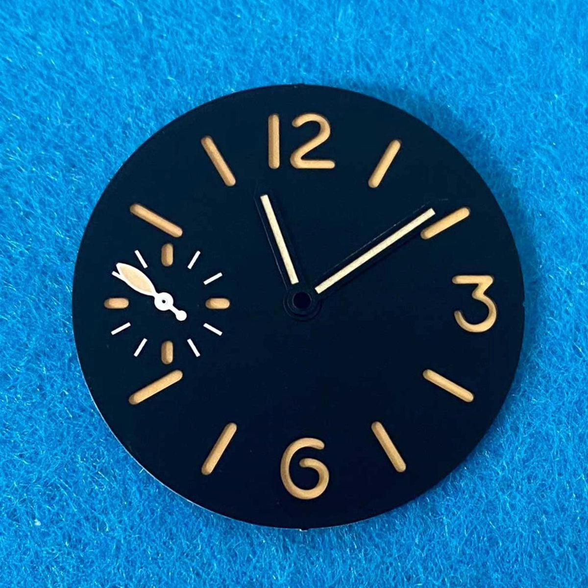 34.5mm Green Luminous Watch Dial With Watch Hands For ETA 6497 ST3600 Movement k