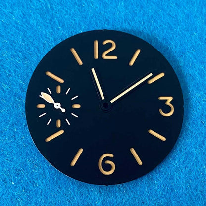 34.5mm Green Luminous Watch Dial With Watch Hands For ETA 6497 ST3600 Movement k