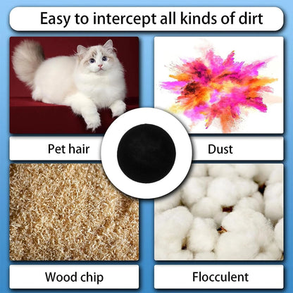 MinnowXY 6 Pack Hepa Filter Sponge Replacement Accessories As Shown, Black
