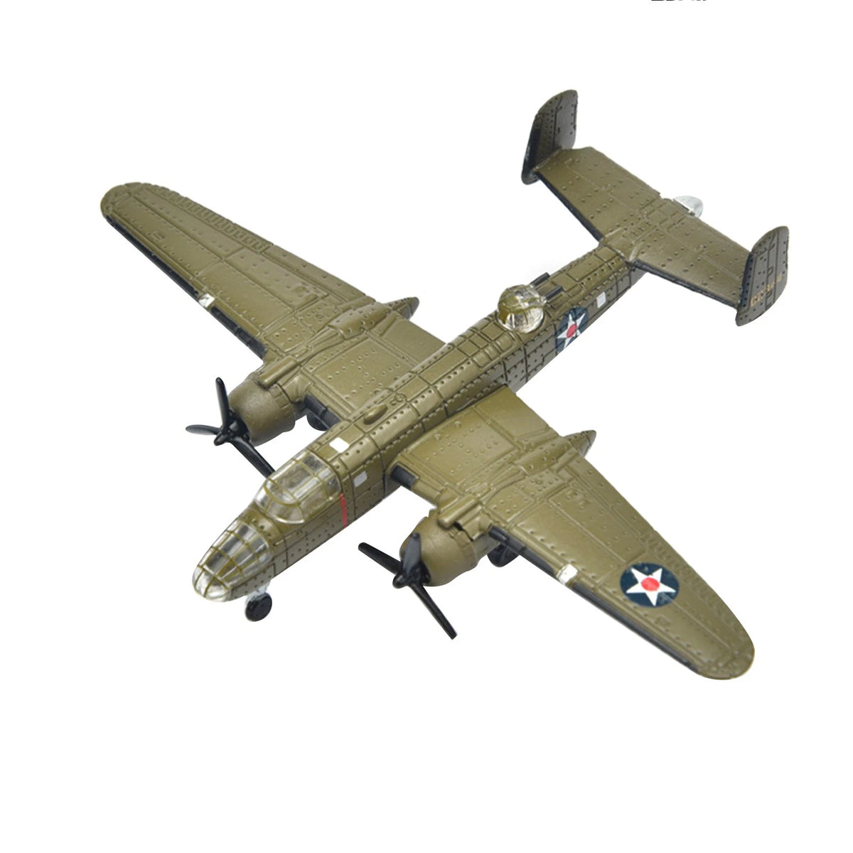 1PCS 3.1in WWII US B-25 Mitchell Bomber Model Finished Model Toy Gift Kit