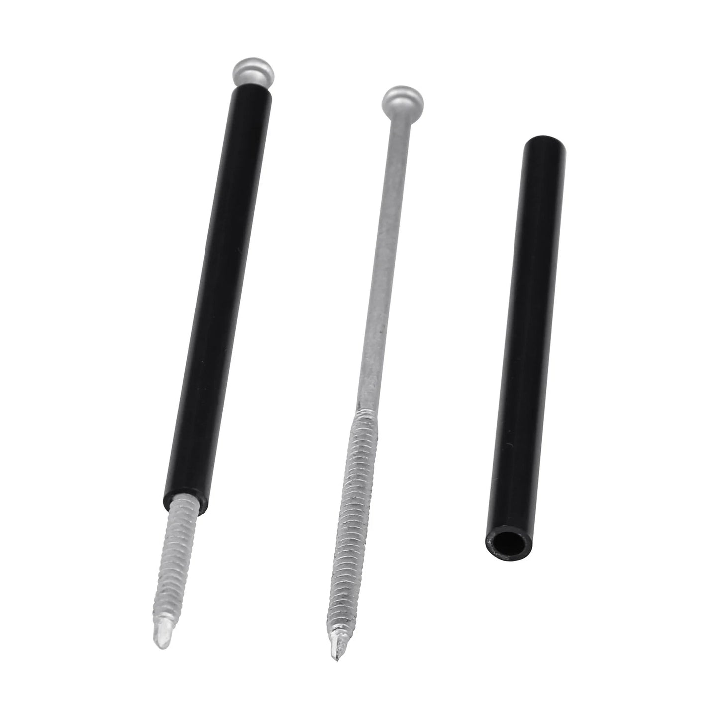 Xadnitu 10 Pieces 7" Gutter Screws with Ferrules and Driving Black, Silver