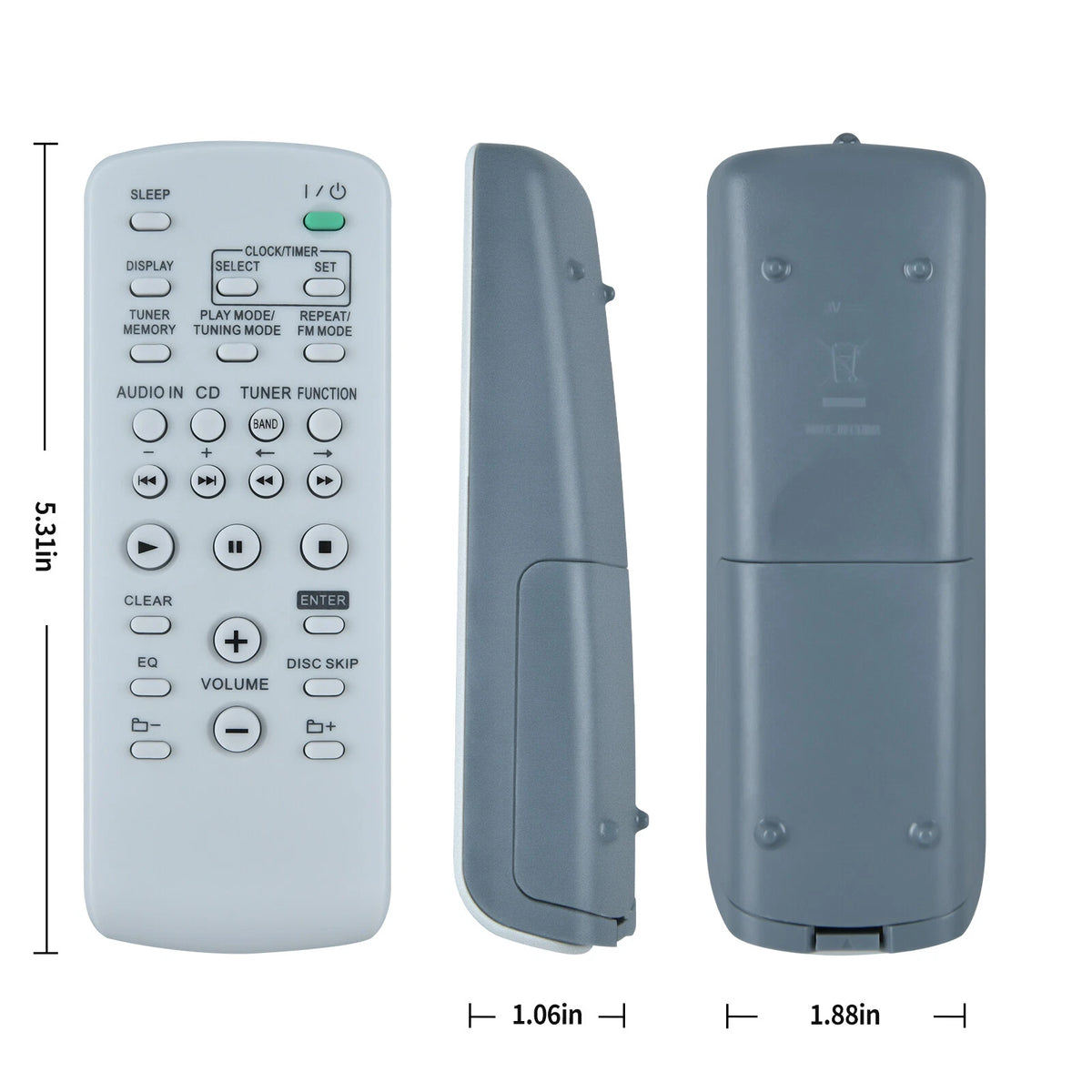 RM-SC55 Remote Control For Sony System Audio MHC-EC55 EC77 CX99 HCD-EC55
