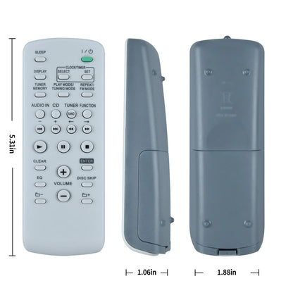 RM-SC55 Remote Control For Sony System Audio MHC-EC55 EC77 CX99 HCD-EC55