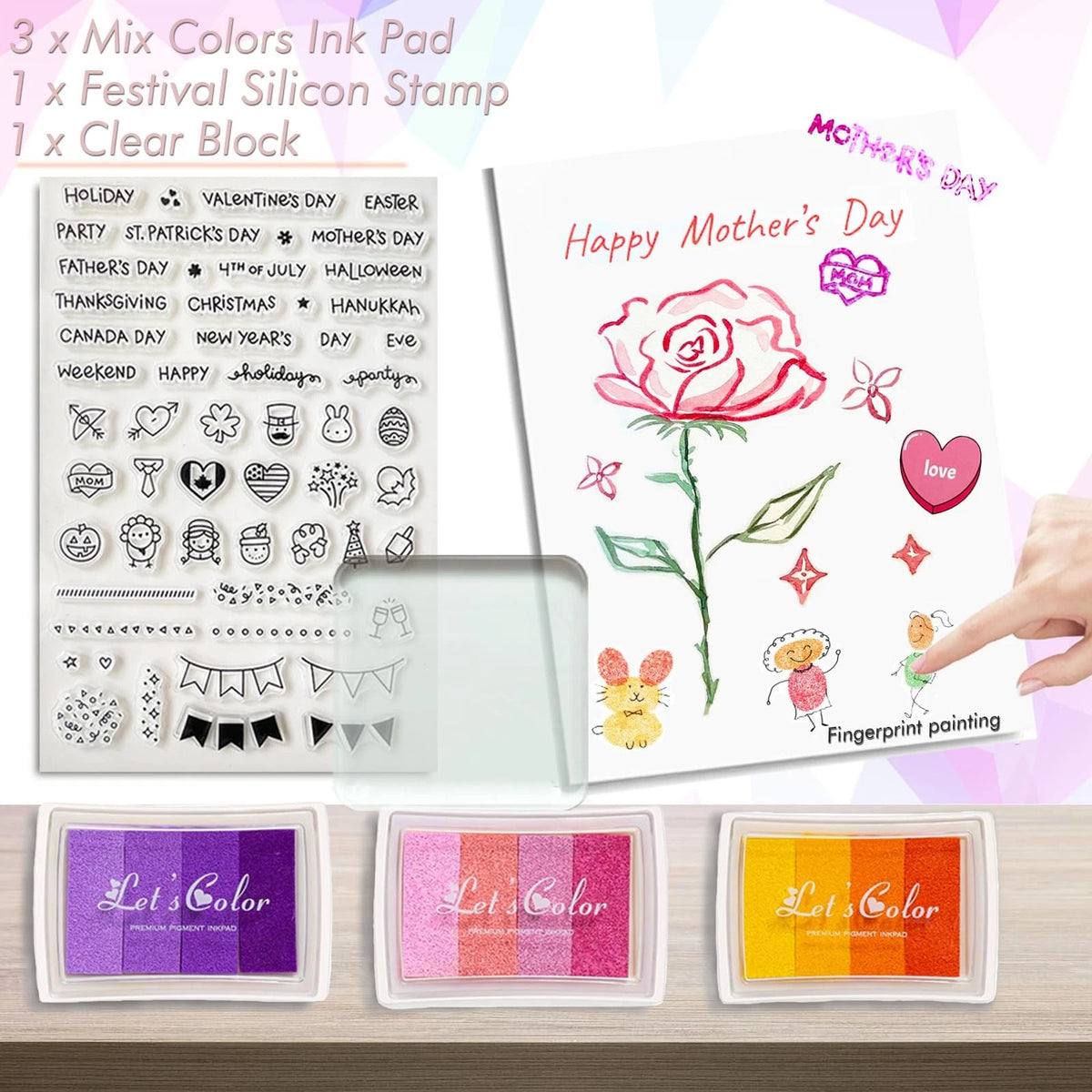 Card Making Supplies For Adults and Kids,Card 5x7 inches, MULTICOLOR-28PCS