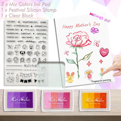 Card Making Supplies For Adults and Kids,Card 5x7 inches, MULTICOLOR-28PCS