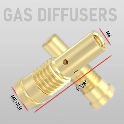 YESWELDER Flux Core Welding Torch Accessories Kit .030" 24pcs Kit, Golden