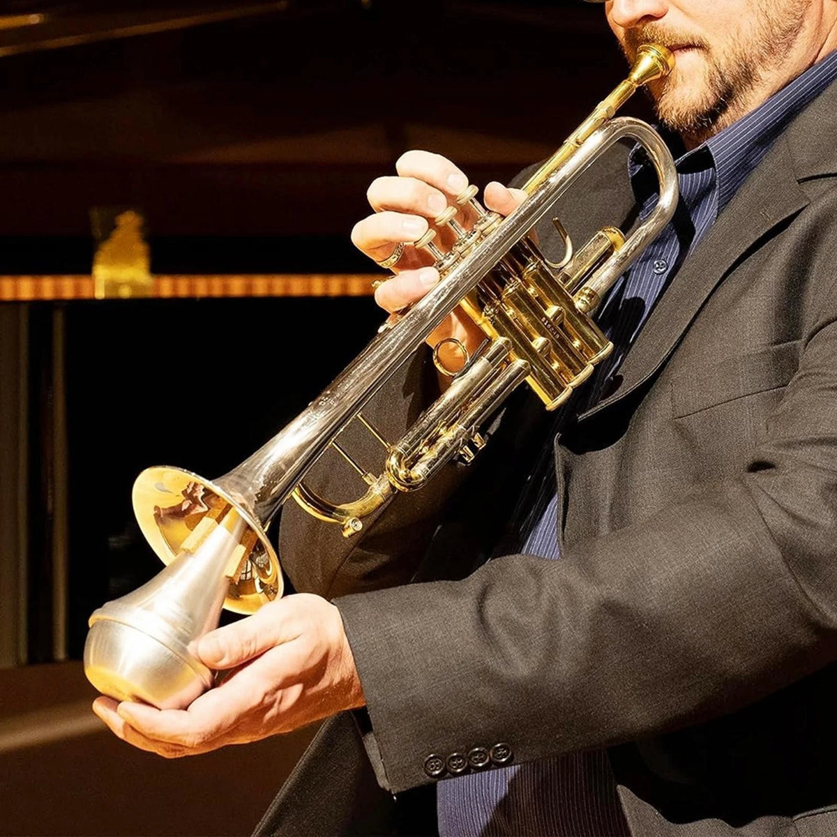 Trumpet Mute Lightweight Portable Straight For Jazz Beginners Students Practice