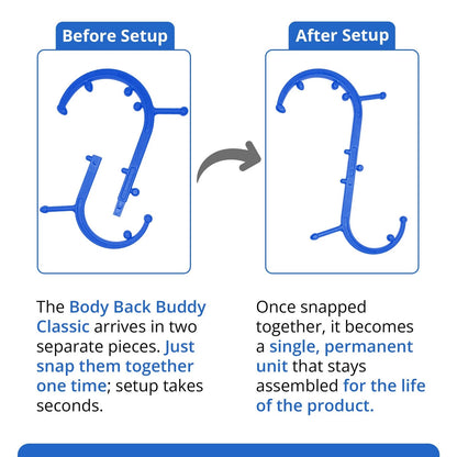 Body Back Buddy Classic USA Made Handheld Full Bundle, Blue