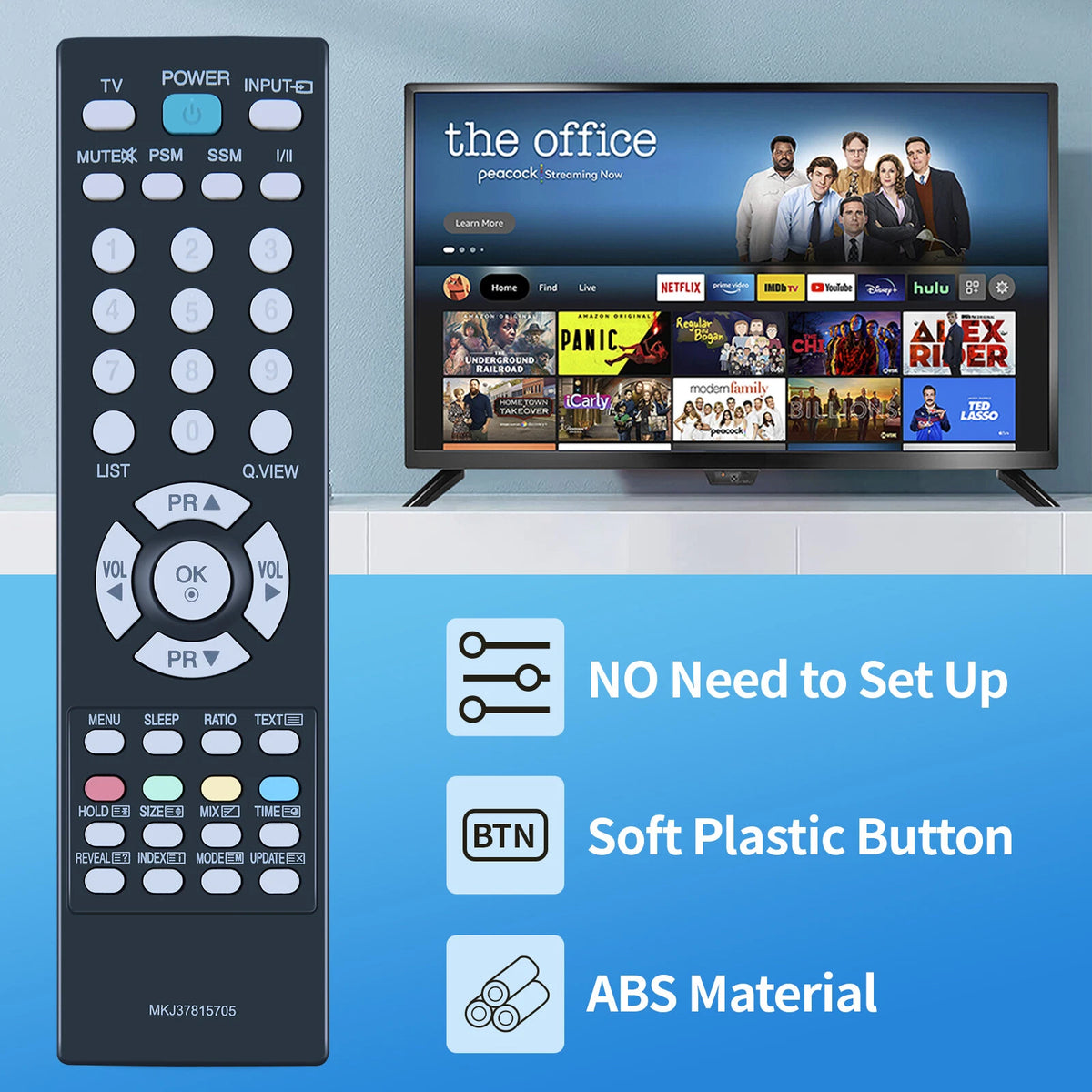 MKJ37815705 Remote Control For LG LCD TV 22LD310 22LD310-TA 22LD310-LA 26LD310