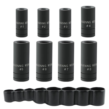 Black Coated Tap Socket Set 70500 8PCS for 1/4 Inch and 3/8 Inch Drive Sizes