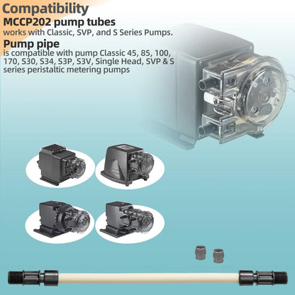 MCCP202 Pump Tubes Replacement for Tube #2, 0-100 Psi / 0-6.9 Bar, Black