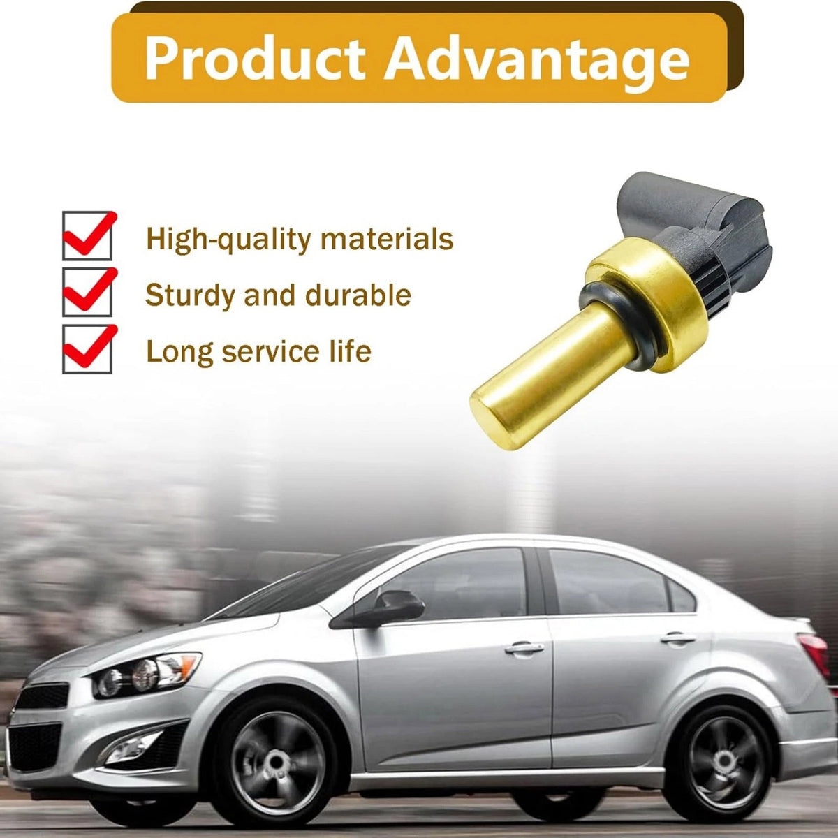 213-4688 High Quality Coolant Sensor For Chevy Cruze 2011-2015 1.4L l4 Engine