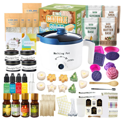 PIUH Basic DIY 2-in-1 Candle & Soap Making Supplies Kit with