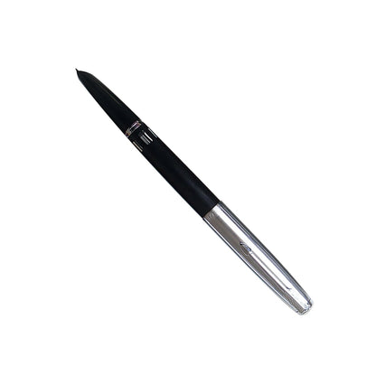 Black 138mm Wing Sung 601 Steel Cap Vacumatic Fountain Pen F Nib 0.5mm Ink Pen;