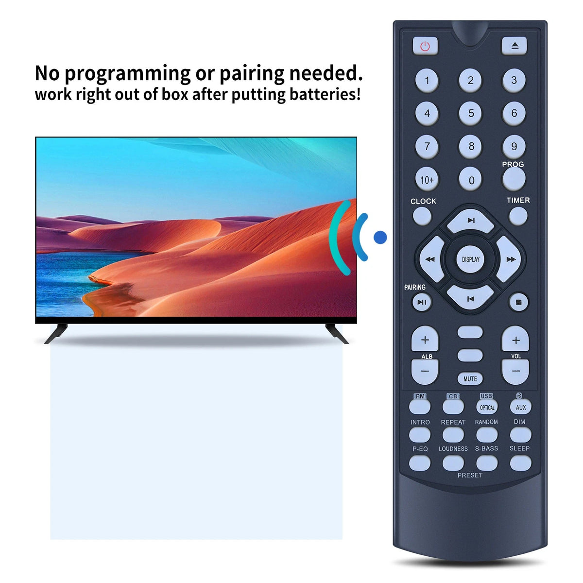 Replace Remote For Sandstrom SHFUSB10 daytron DAB Micro HiFi Stereo Audio System