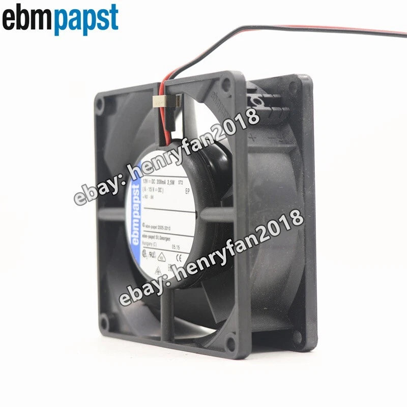Ebmpapst 3312 Papst Axial Fan DC 12V 208mA 2.5W 92*92*32mm 2.5W Cooling Fan