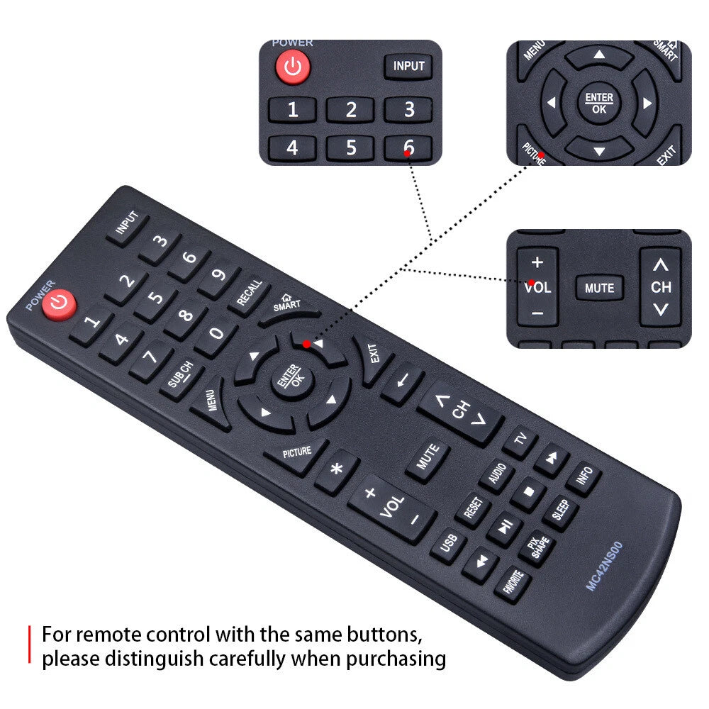 MC42NS00 For Sanyo TV Remote Control DP24E14 DP39D14 DP42D24 DP50E44 DP55D44