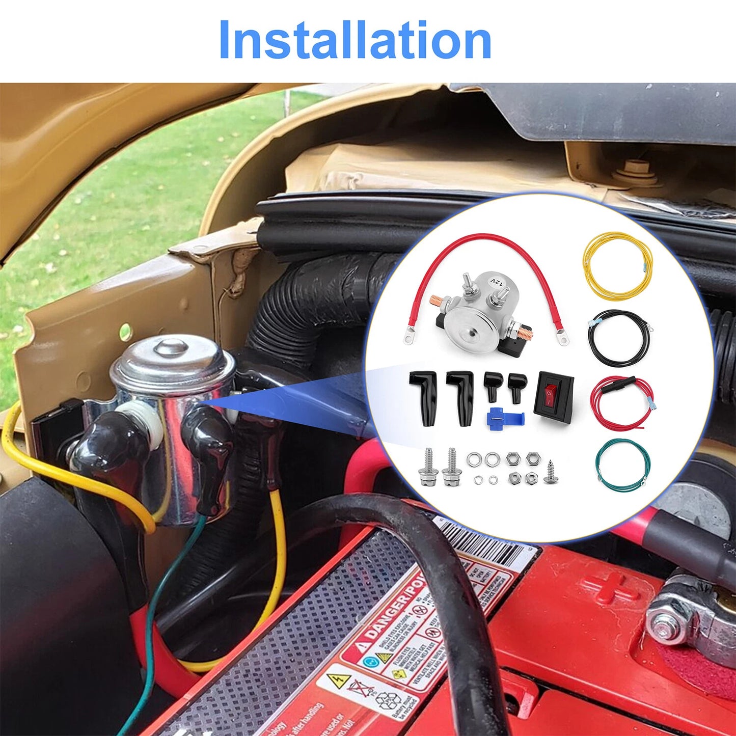 Winch Power Interrupt Kit for Jeep Truck ATV UTV