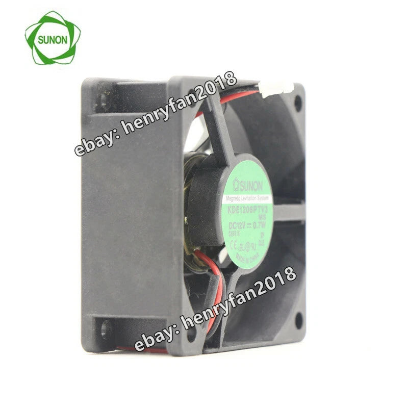 For SUNON Fan KDE1206PTV3 DC 12V 0.7W 60*60*25MM 2-Pin Slient CPU Cooling Fan