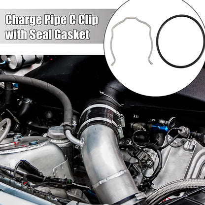 Charge Pipe C Clip With O Ring Seal Gasket For BMW E84 E88 E90 E91 E92 E93