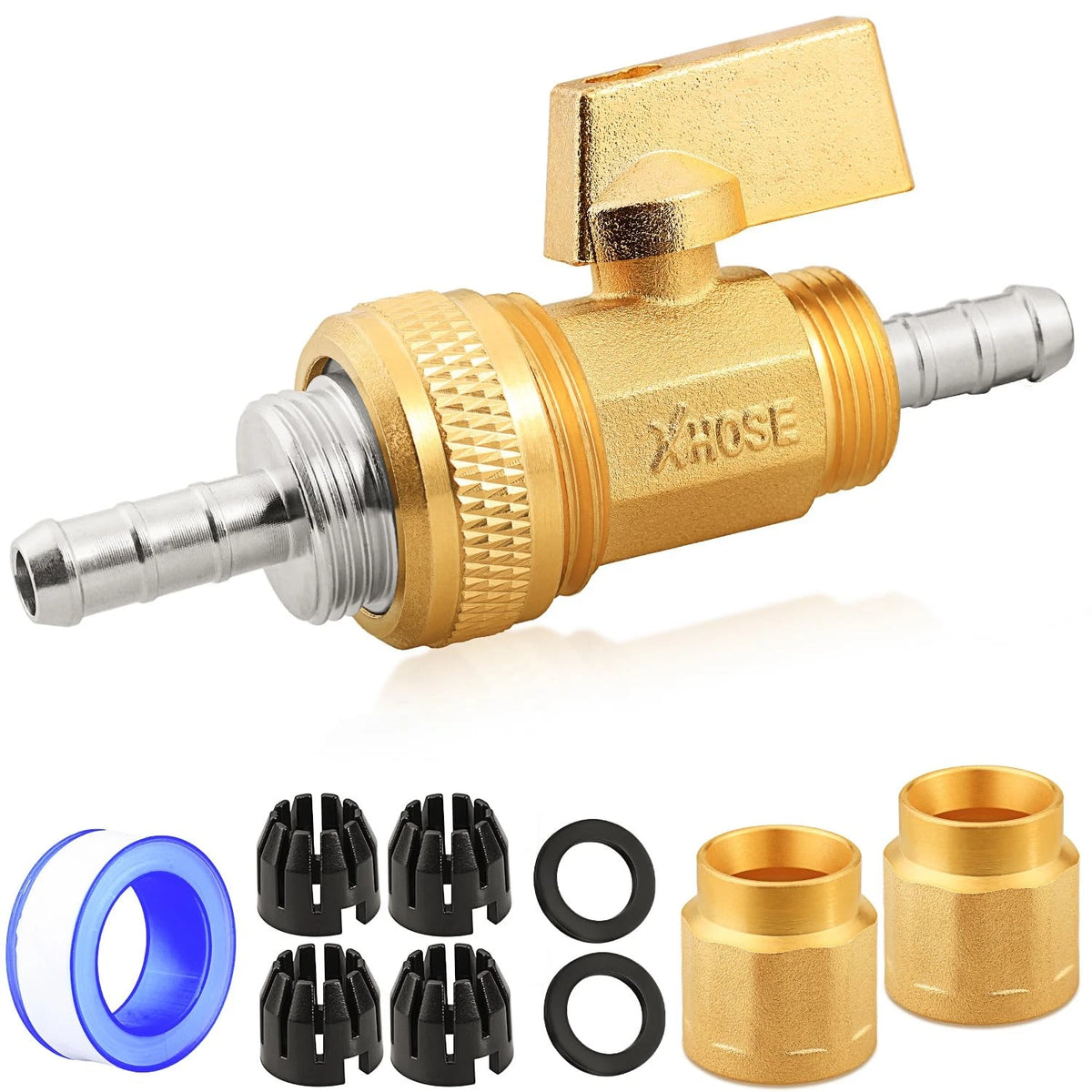 UNWAVER Garden Expandable Telescopic Hose end Adapter with 3/4 inches, 1 Set