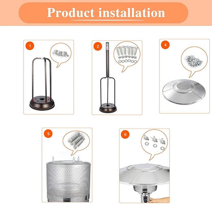 Replacement Hardware Bolt & Nut Set for Patio Heater - For Umbrella Heaters