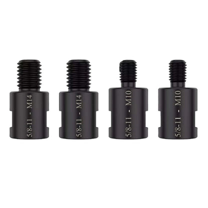 4x Adapter 5/8" 11 Female to M10/M14 Male  for Angle Grinder Electric Drill