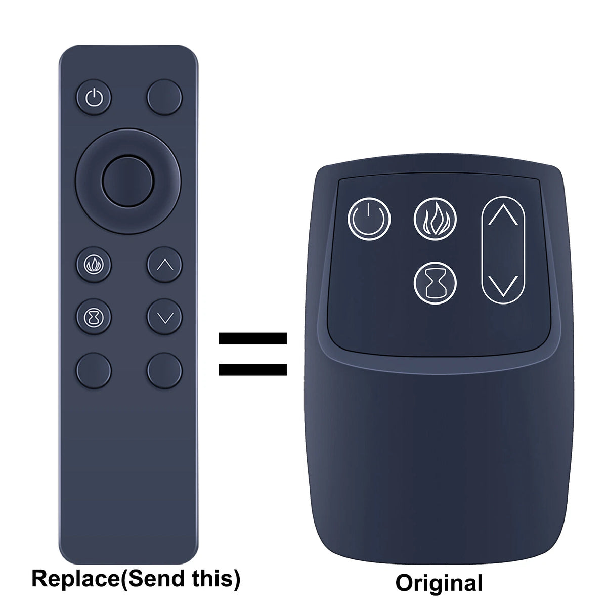 Remote Control For Twin Star Fireplace P115 23II033FGL 23II332FGL 23IRM7491