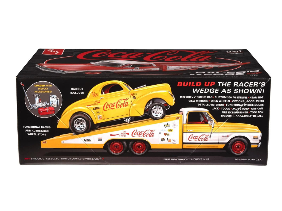 amt 1972 Chevy Racer's Wedge Pickup Coke Model Kit 9 inches, Molded Color