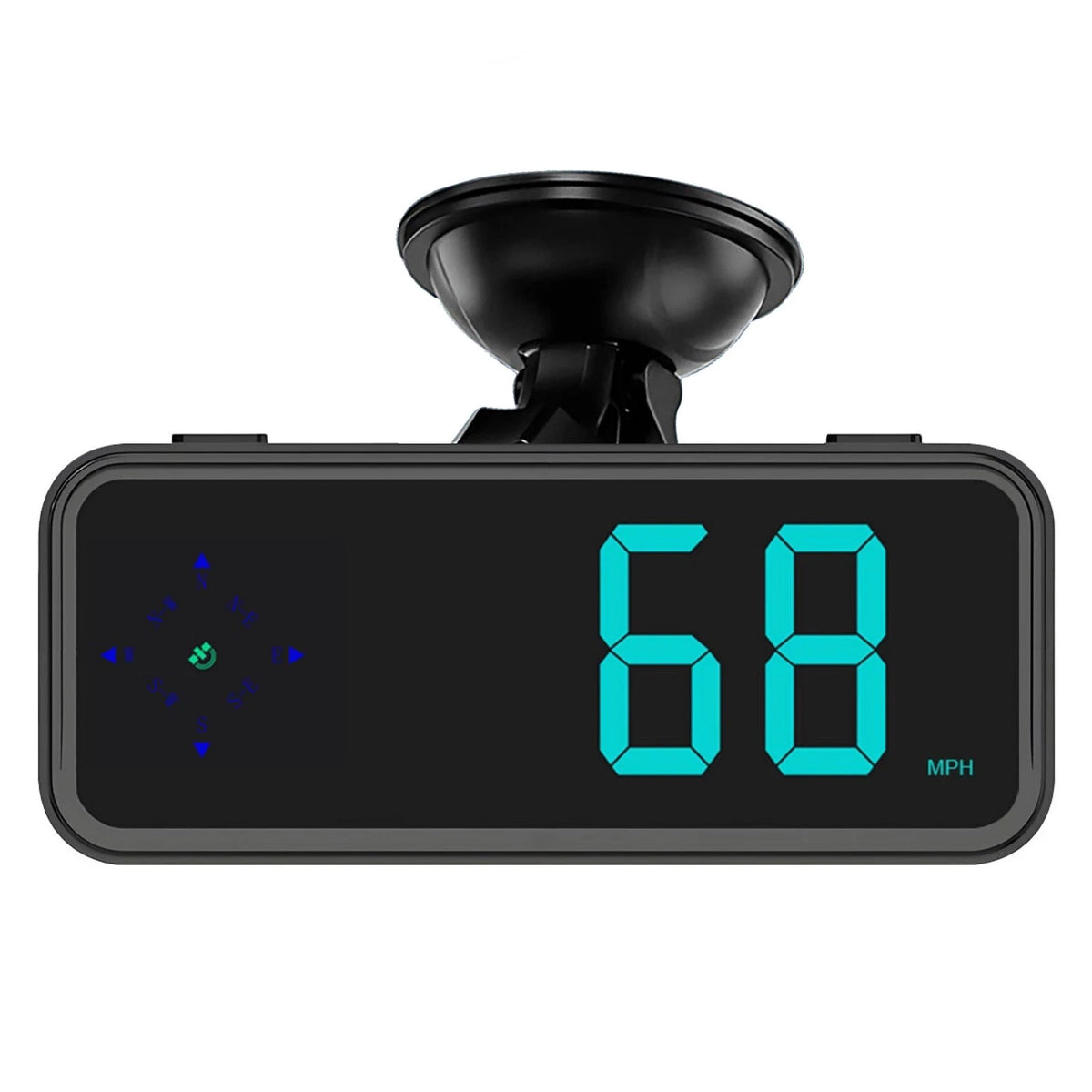 Mini GPS Car HUD Head Up Display Digital Speedometer With Compass Clock MPH/KMH