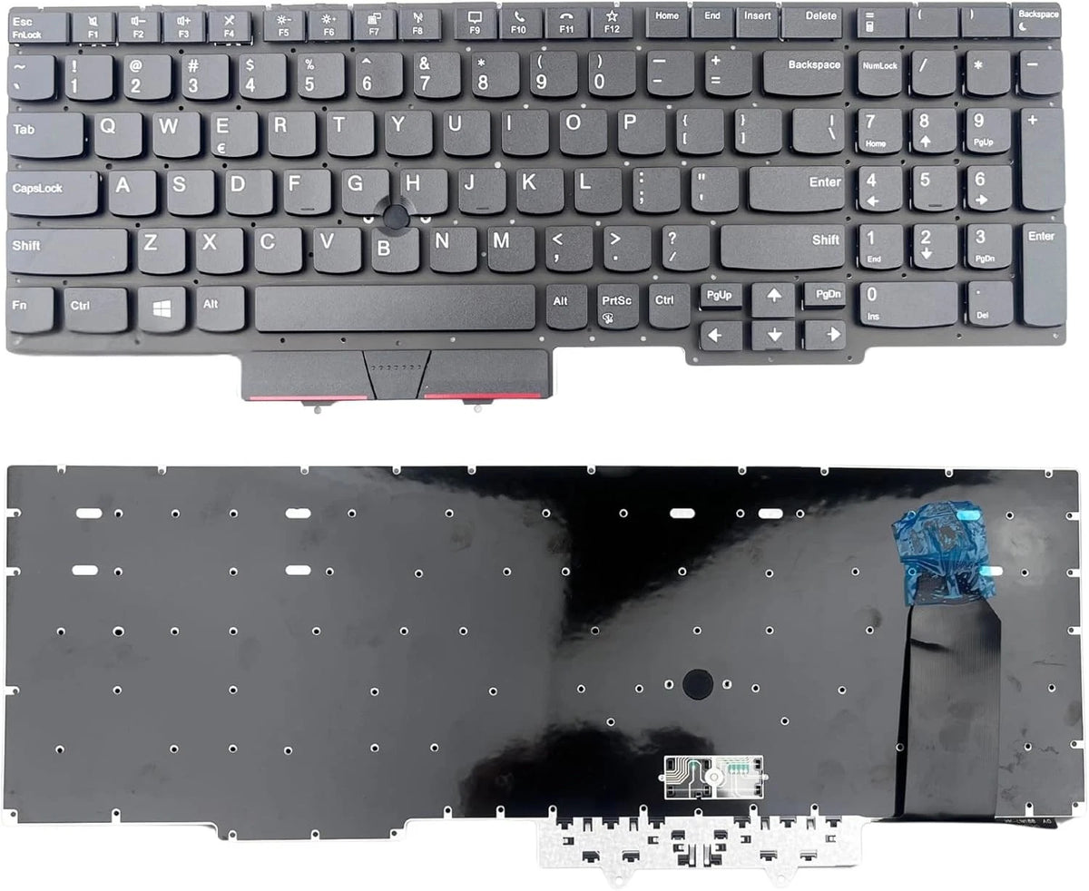 TLBTEK Keyboard Replacement Compatible with Lenovo IBM Thinkpad E15 Black