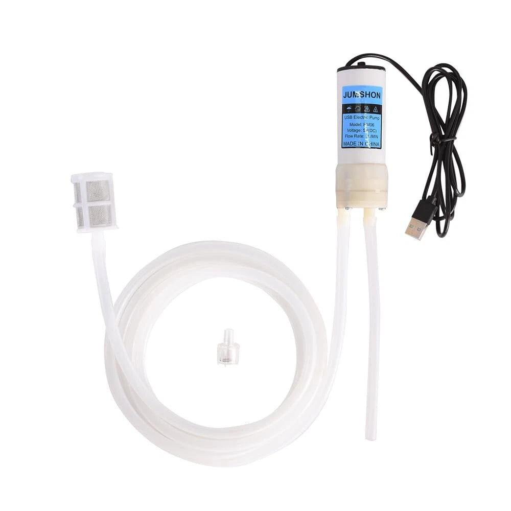 Portable USB Electric Auto siphon Self Priming Pump for Small, White Shell