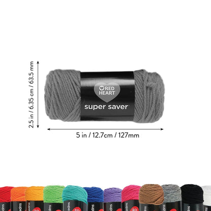 Red Heart Super Saver Yarn Craft 1116 yards / 1020 meters, Multicolor