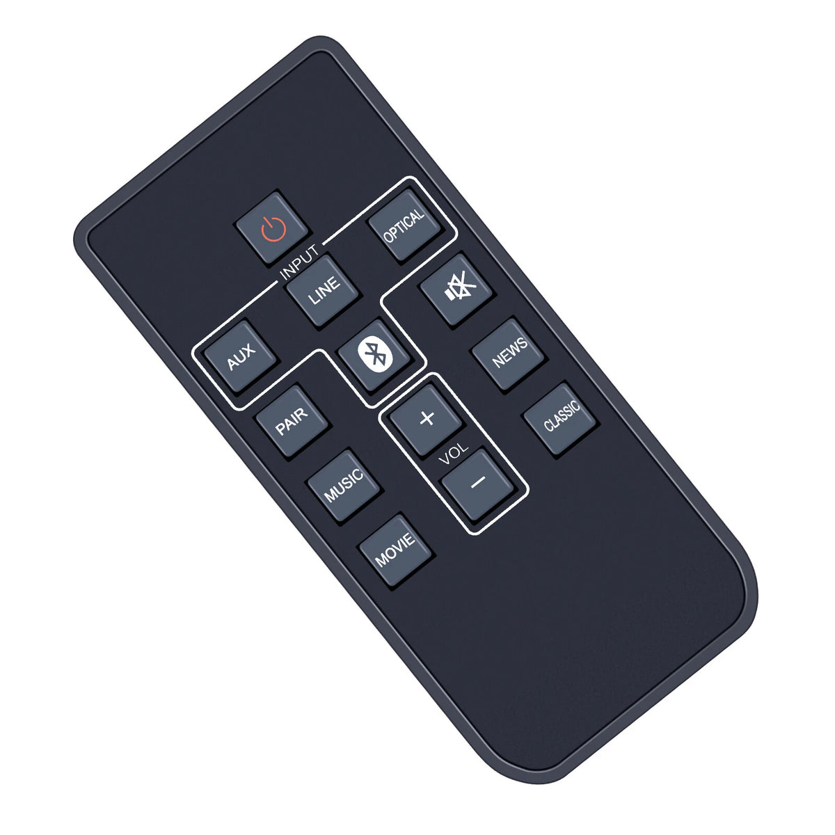 WIR113001-FA05 Remote Control For Sanyo Sound Bar FWSA205E FWSB415E