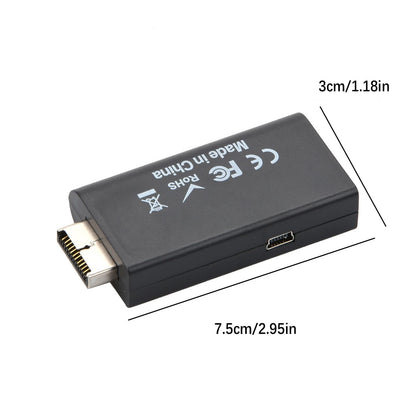 For Playstation 2 PS2 To HDMI-Compatible Adaptor HD RCA AV Audio Video Connecter