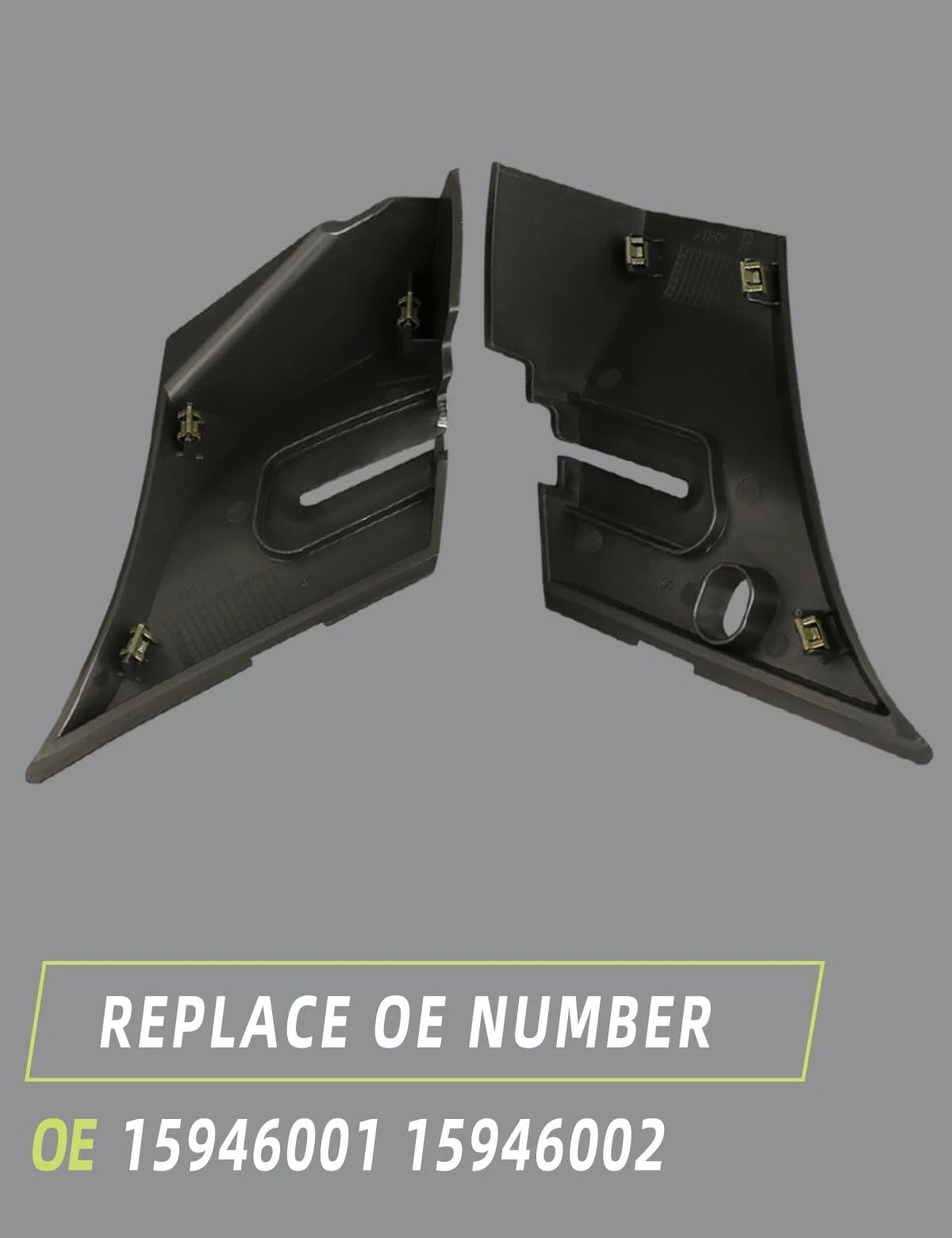 Windshield Wiper Cowl End Panel Compatible with Chevy Silverado