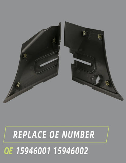 Windshield Wiper Cowl End Panel Compatible with Chevy Silverado