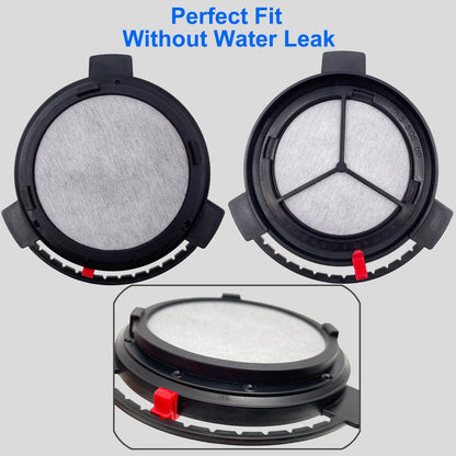 Xcivi Replacement Water Filtration Set - Filter Disk with 13 Piece Set, Black