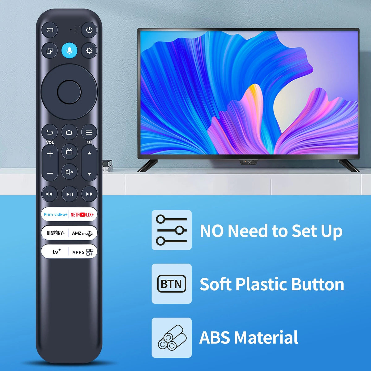 RC813 CMB1 Voice Replacement Remote Control For TCL Smart TV 65Q651F 75Q650F